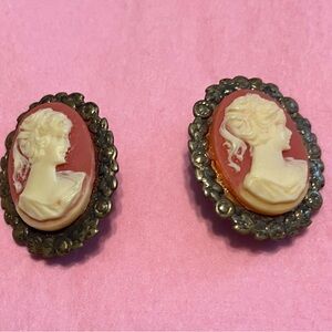 Vintage Cameo Pins - Two
